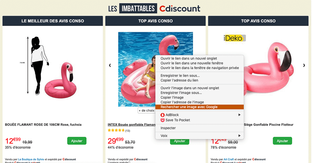 recherche produit e-commerce